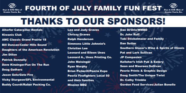 sPONSOR LIST
