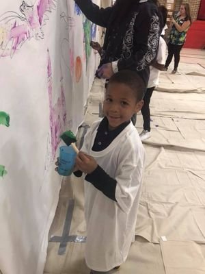 boy painting